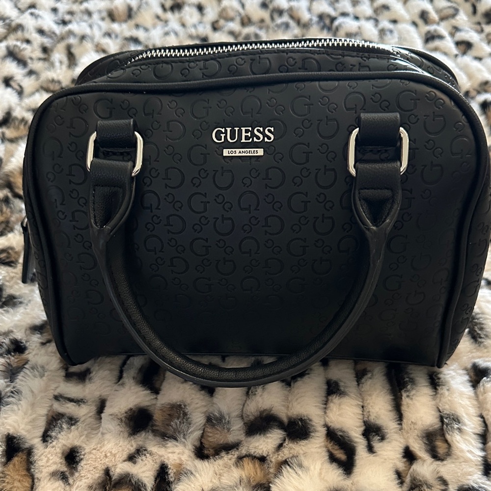 GUESS Black Logo Satchel